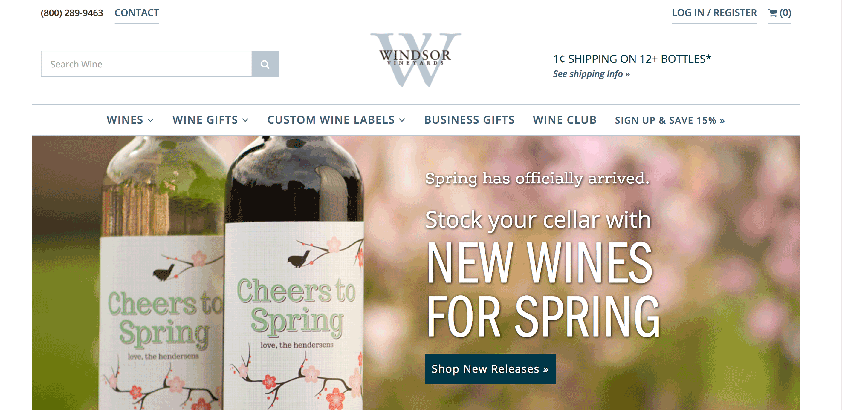 Windsor Vineyards Website